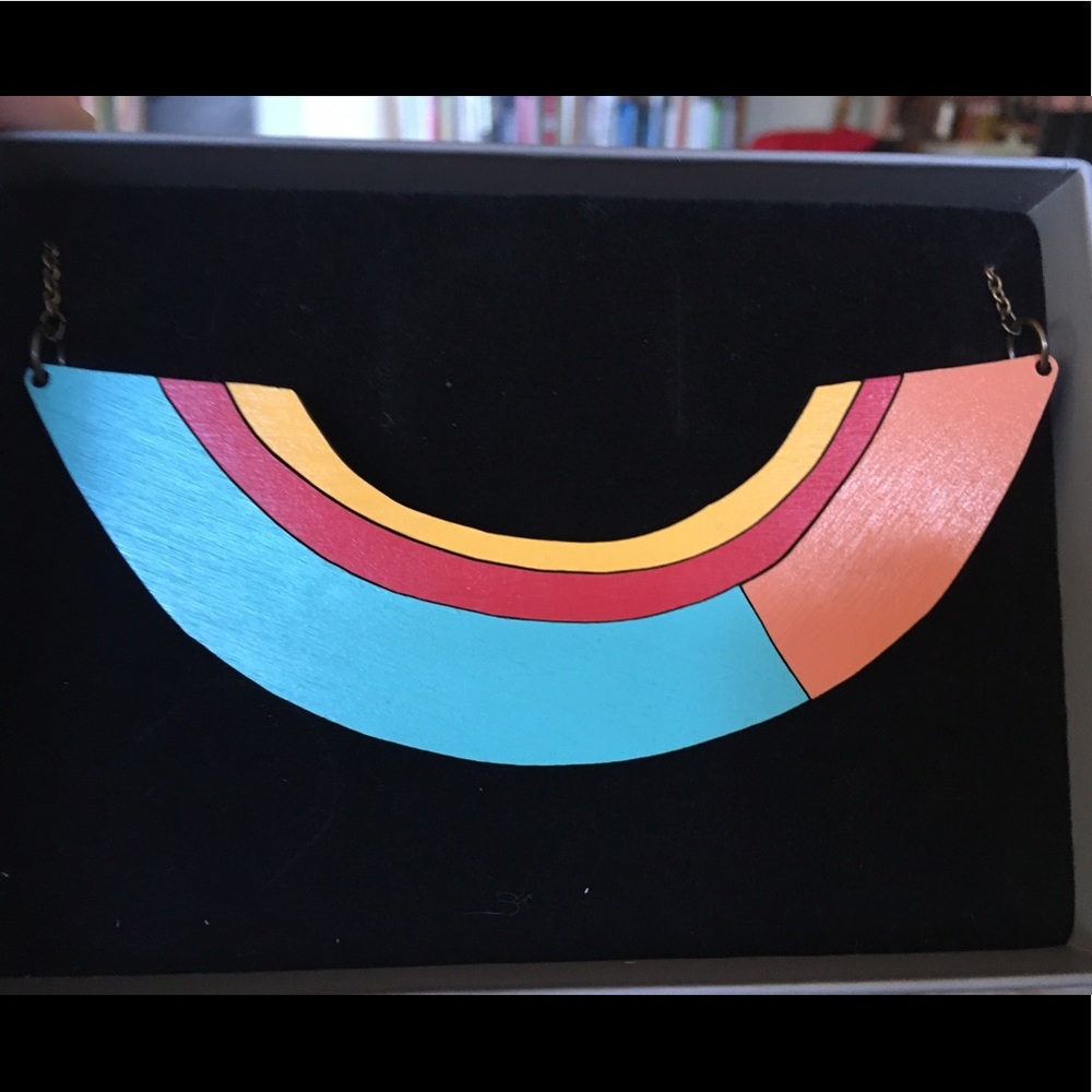 Materia Rica Wooden Statement Necklace